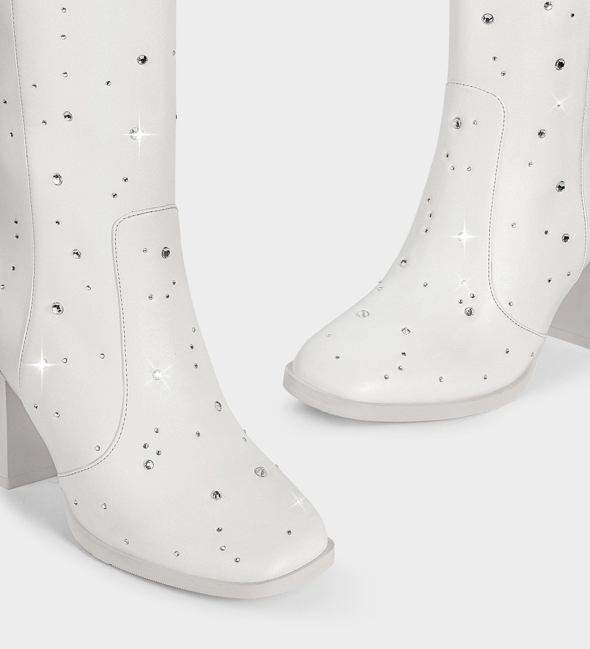 cheap white boots