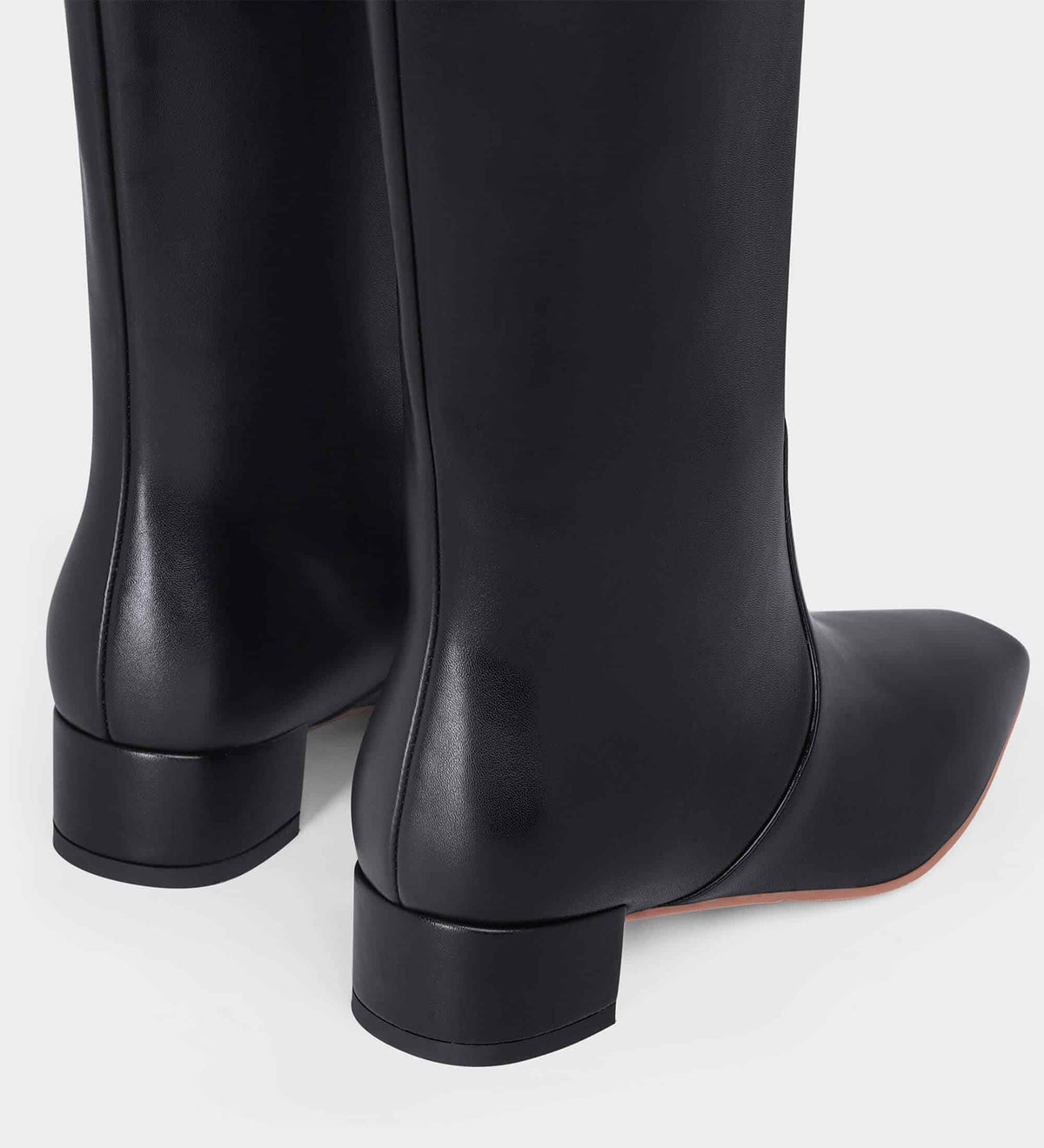 black knee high boots no heel