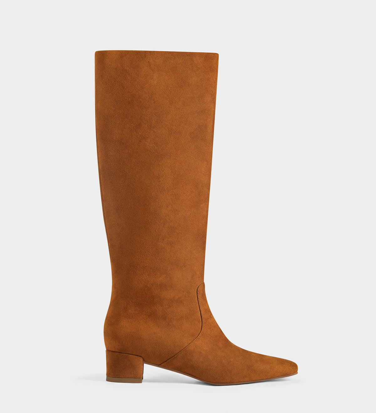 brown suede knee high boots