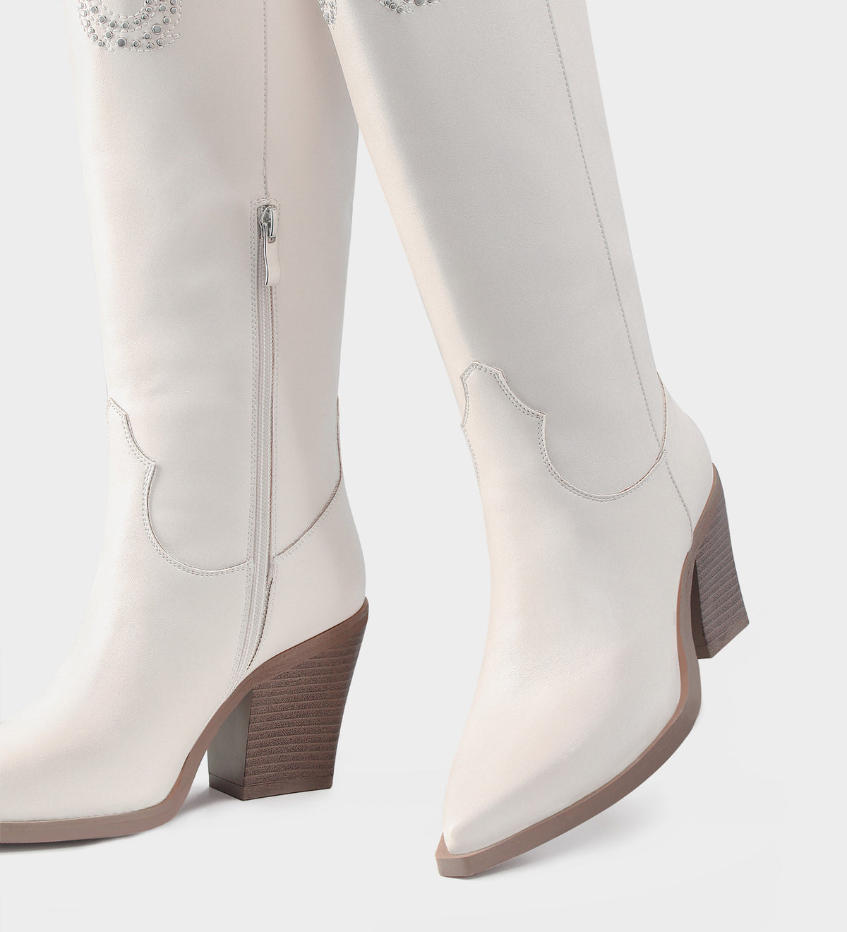 white rhinestone cowgirl boots