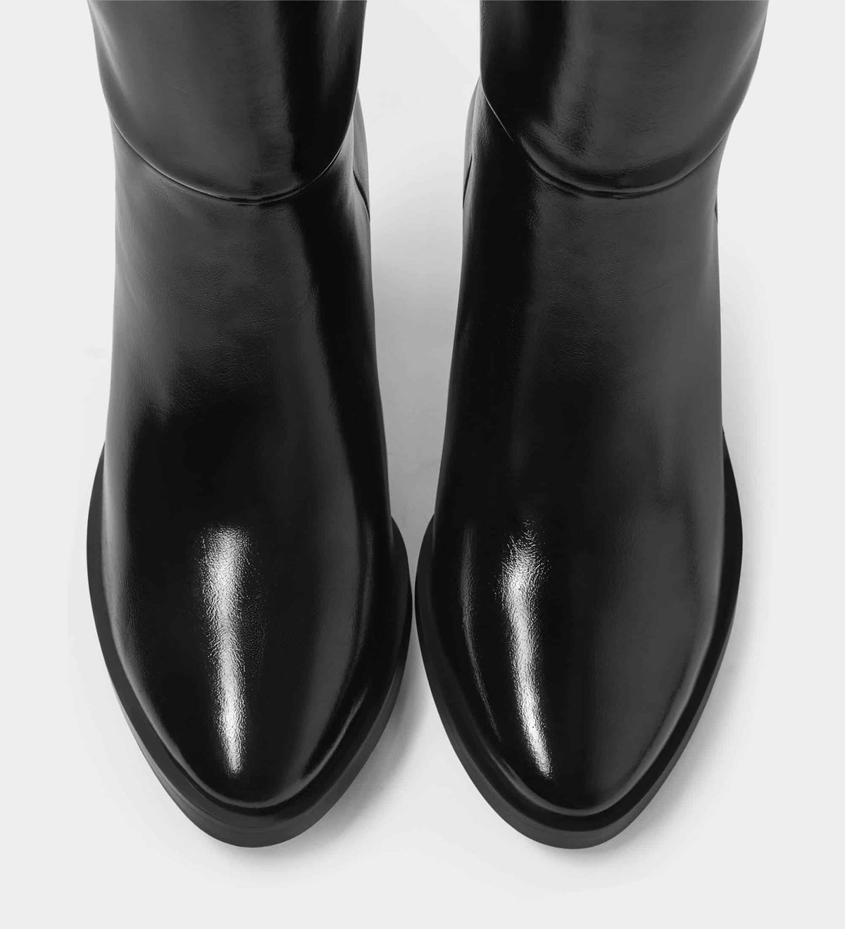 over the knee block heel boots