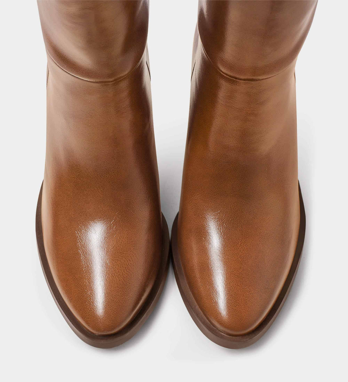 brown over the knee high boots