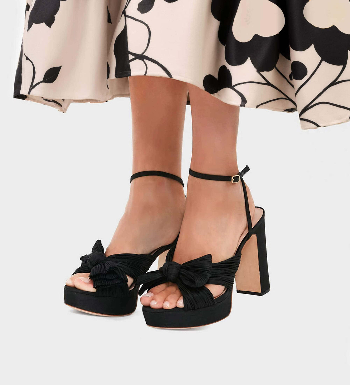 sandals with a bow