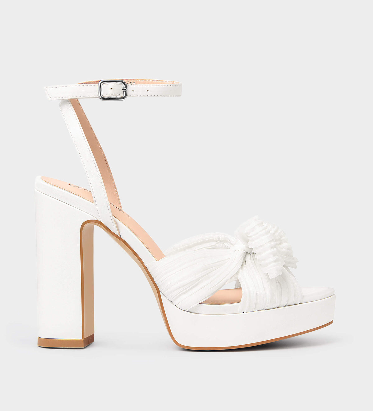 white platform sandals