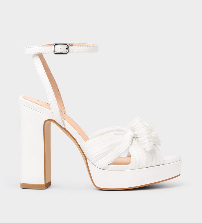 white platform sandals