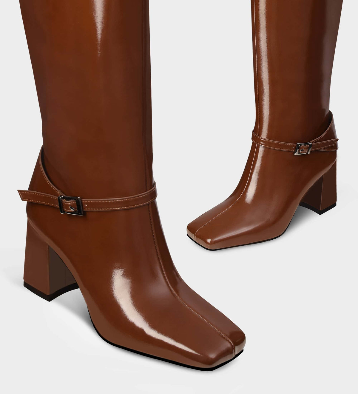 brown tall boots