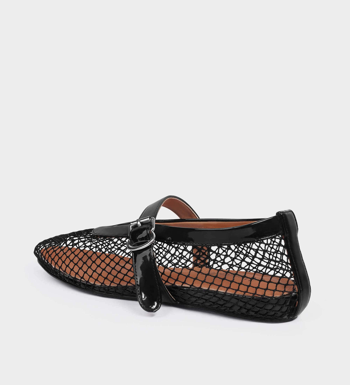 black ballet flats