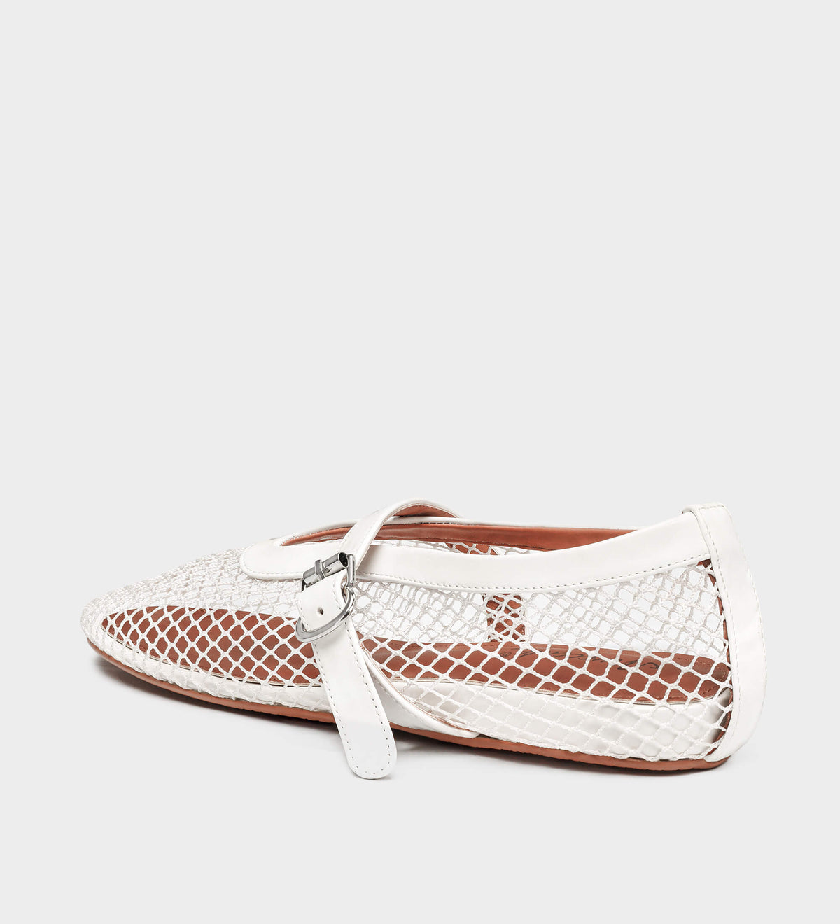 white sandals flat