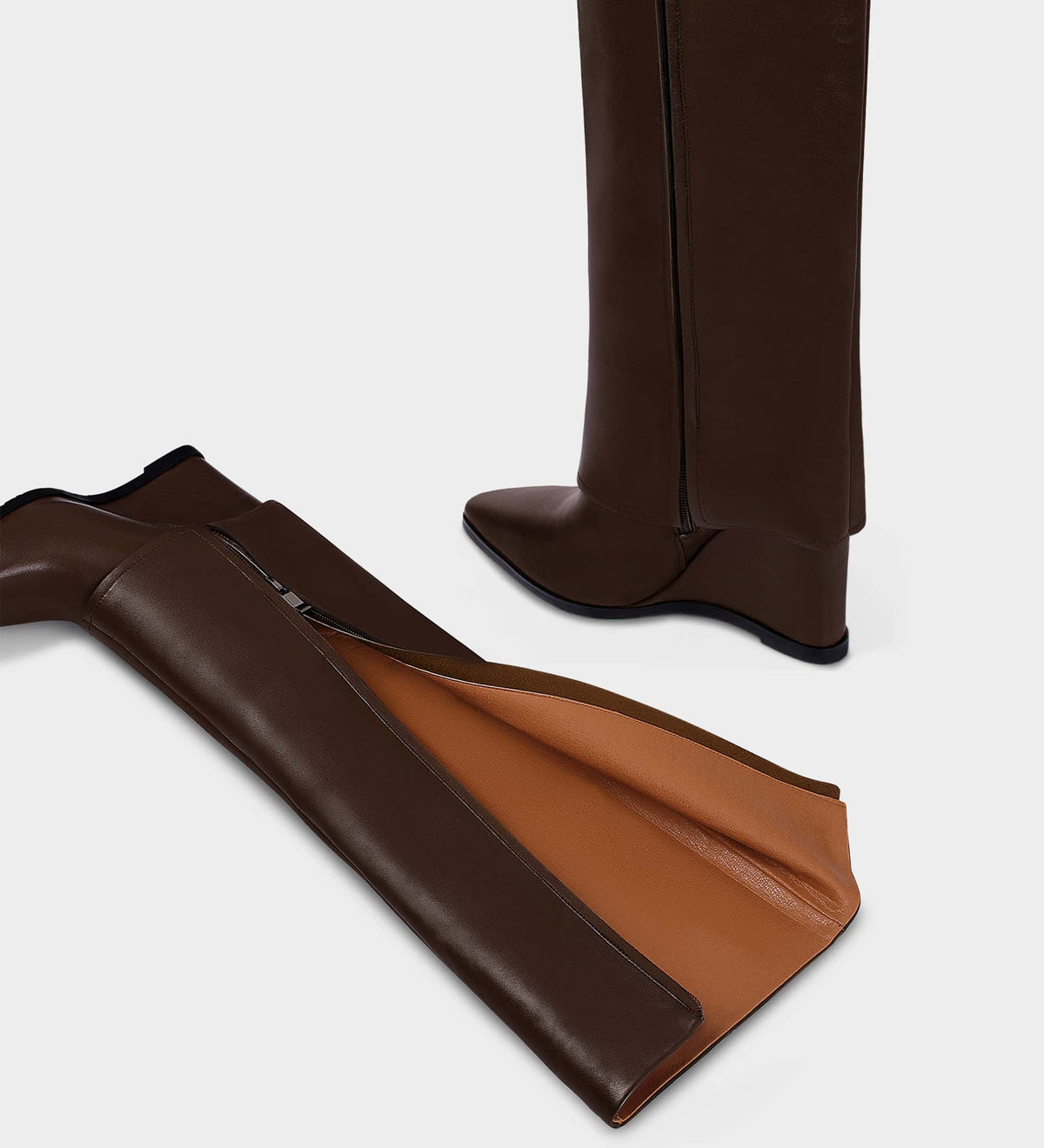 knee high wedge boots
