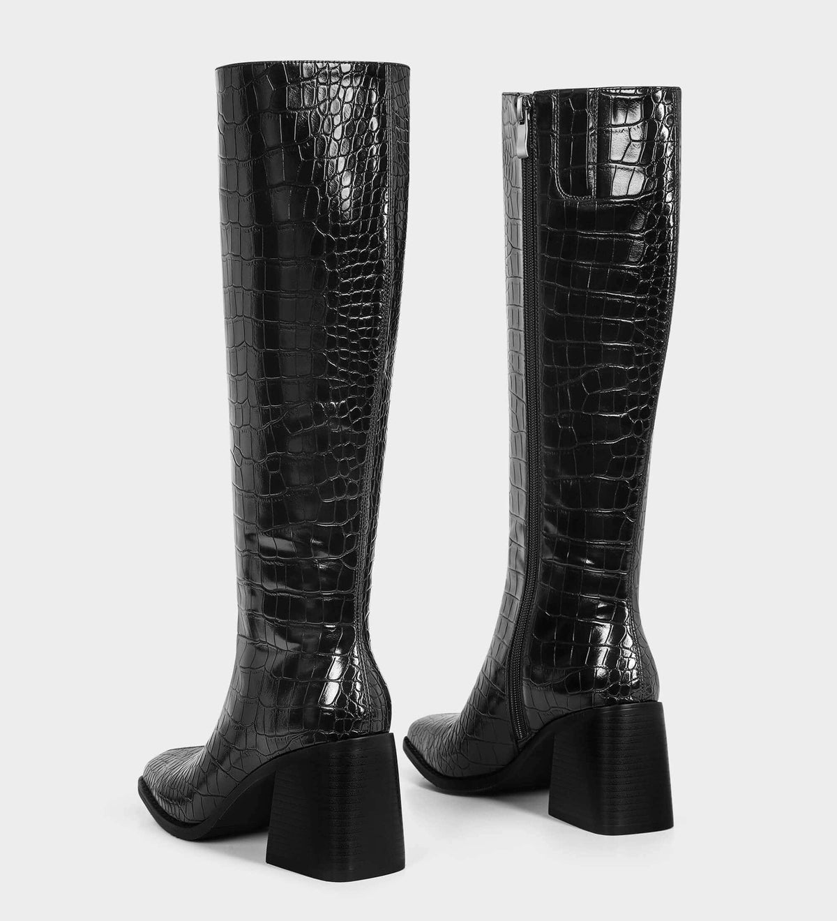 womens black knee high boots