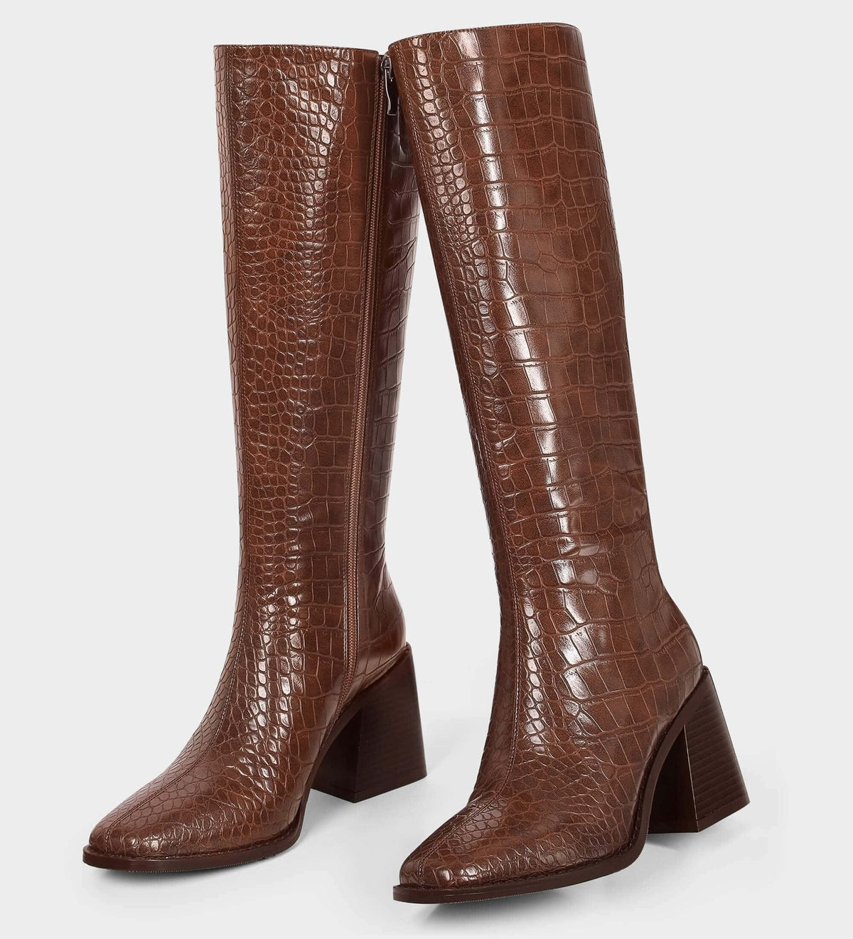 knee high brown boots