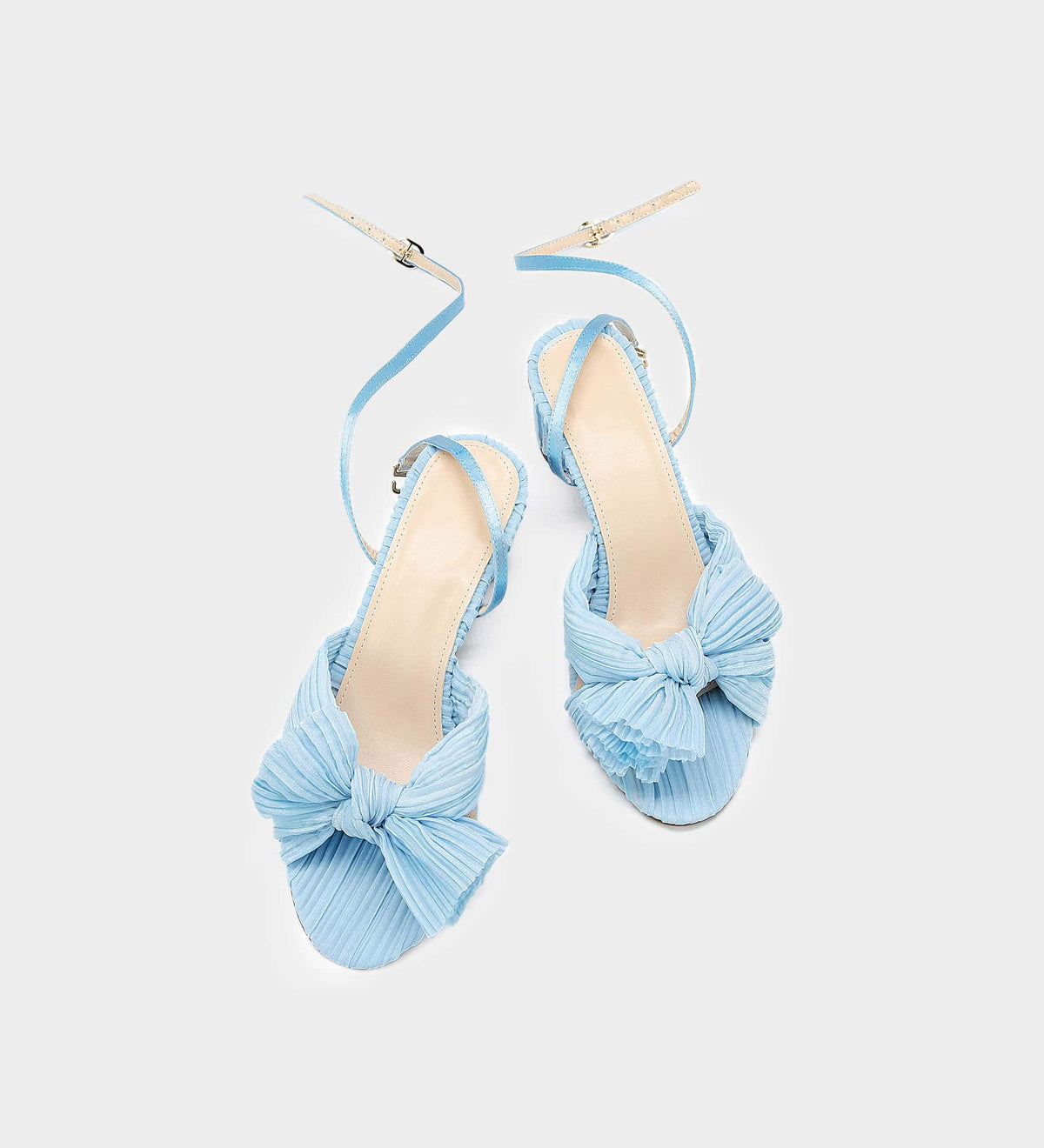 light blue sandal heels