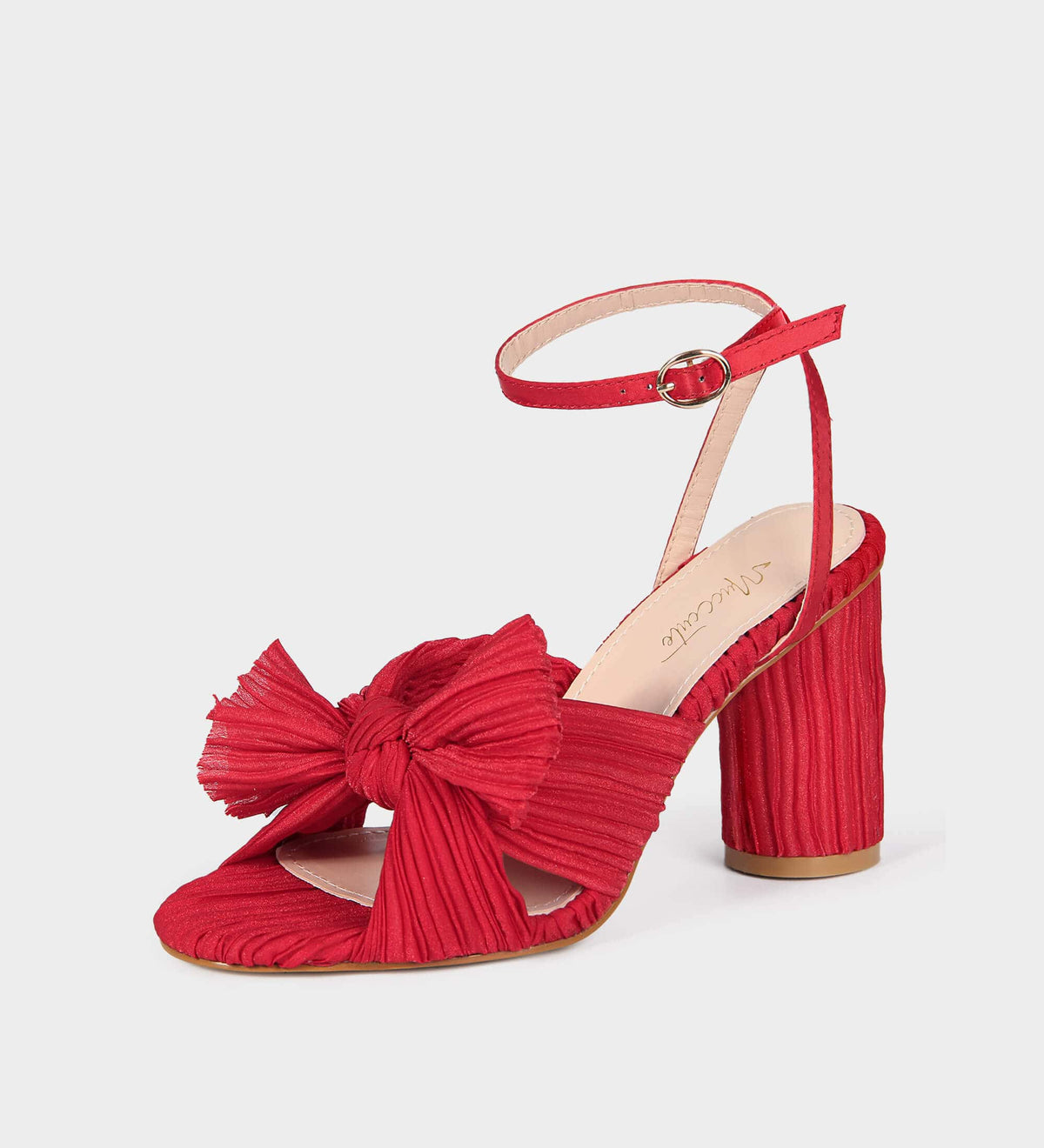 red colour sandals