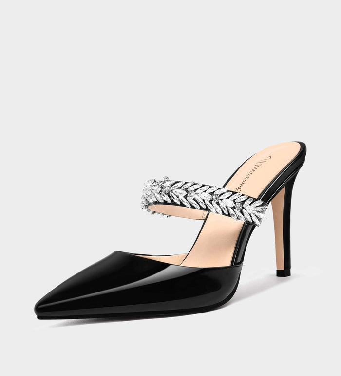heeled mules for women