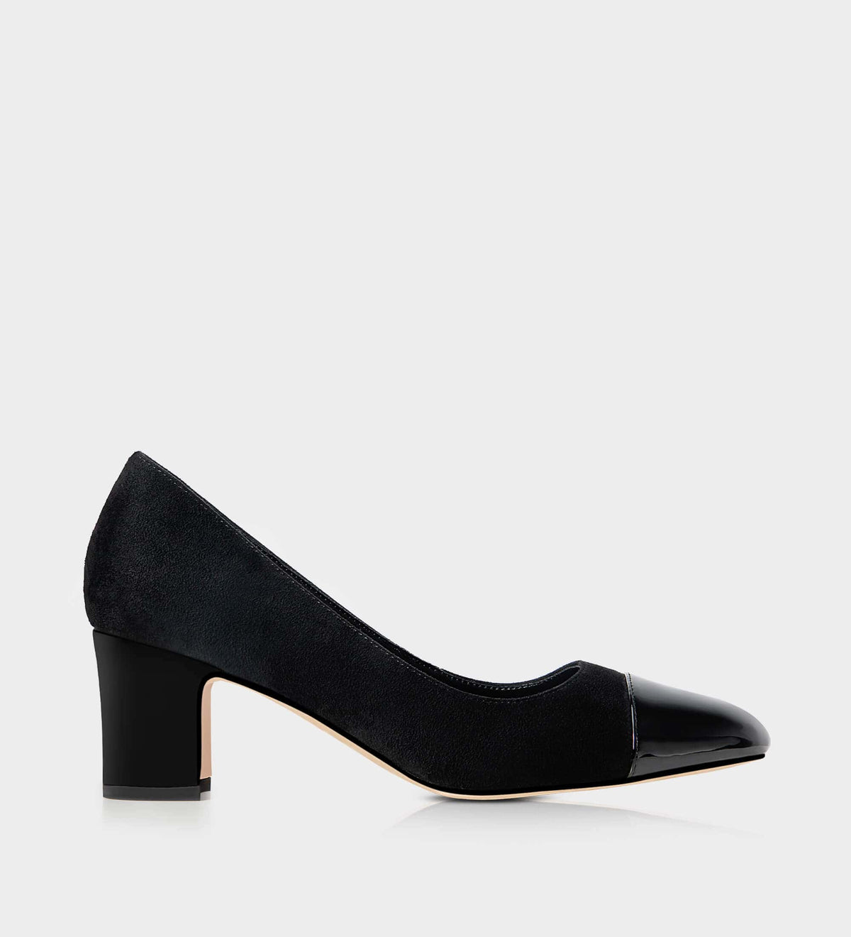 black pumps low heel
