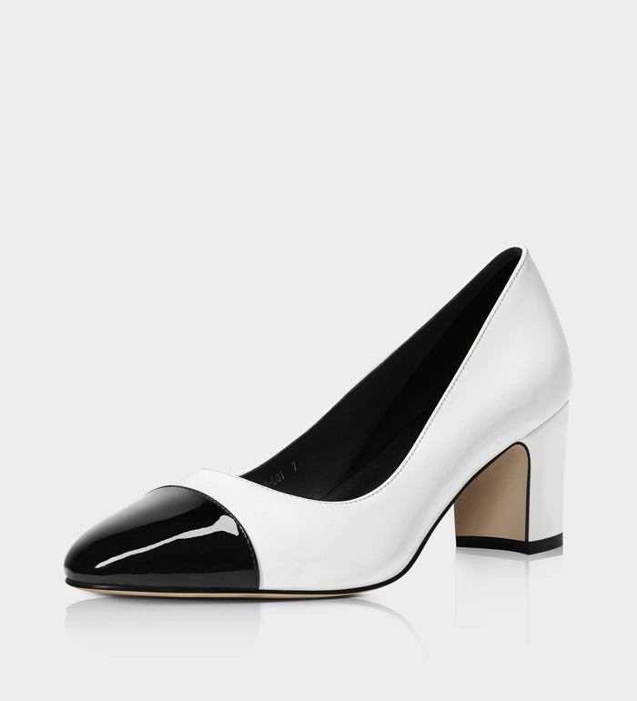 white pump heels shoes