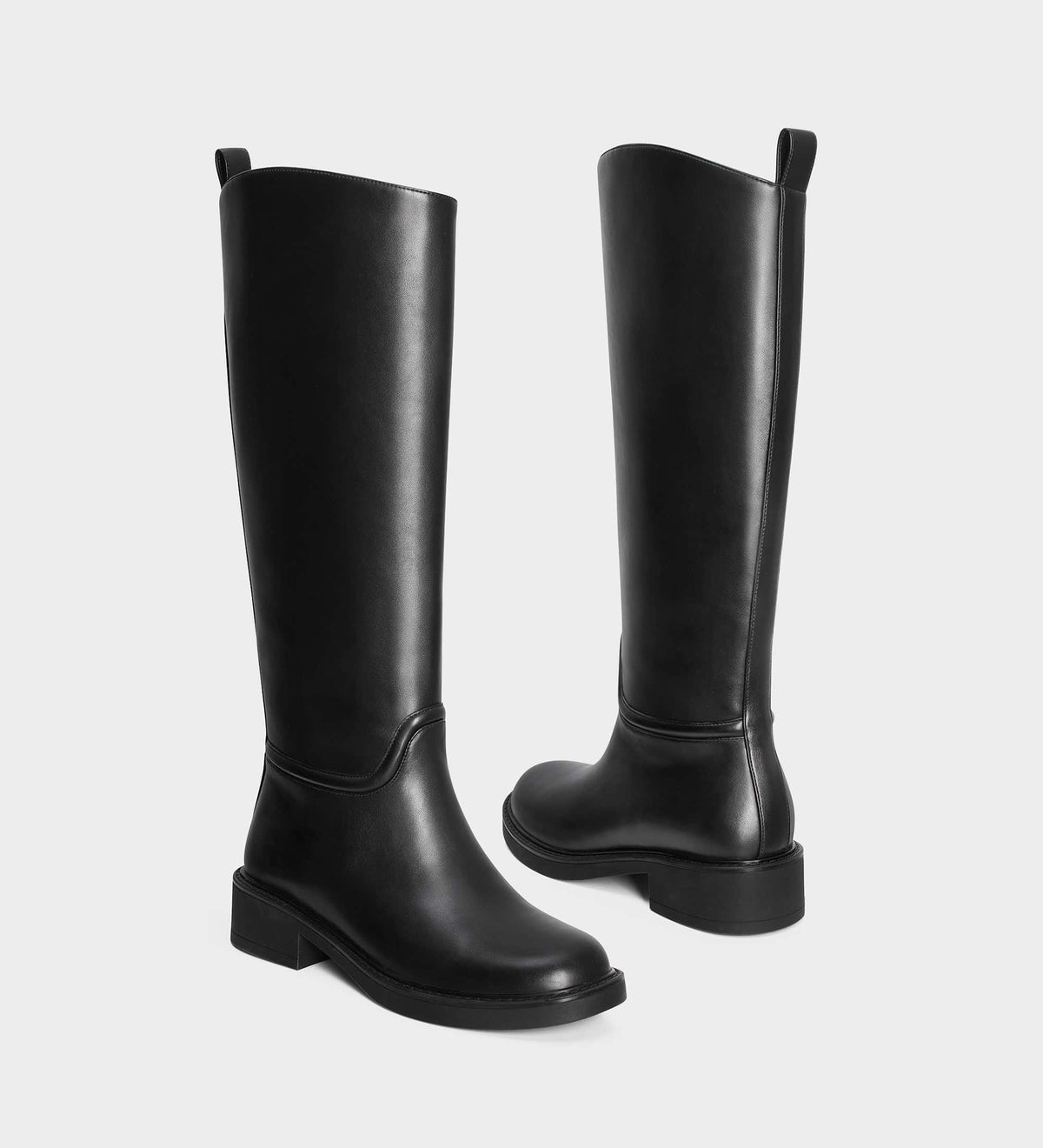 black riding boots