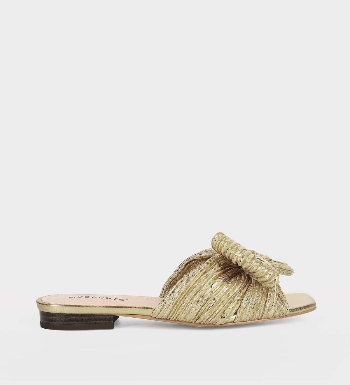 metallic sandals