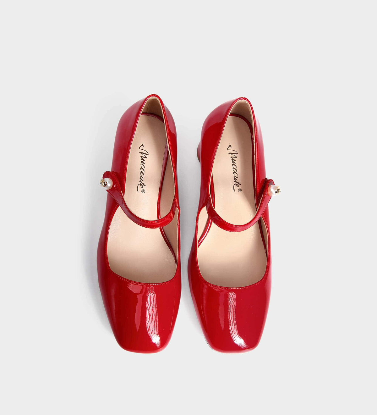 mary jane red pumps