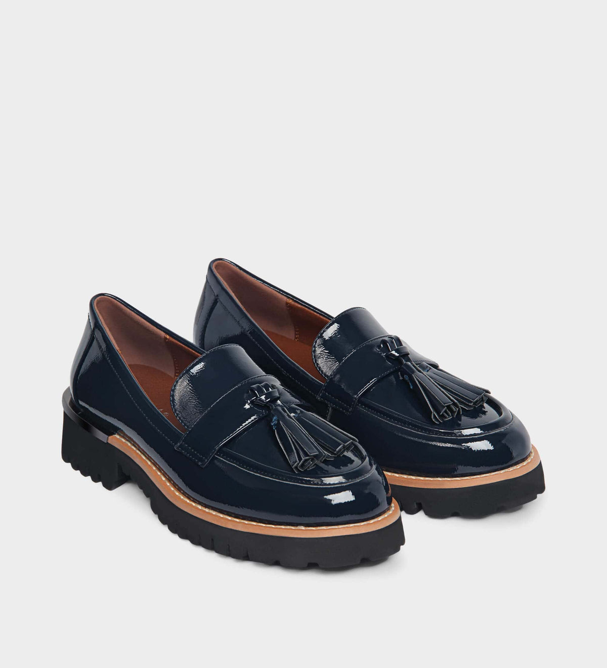 navy blue loafers