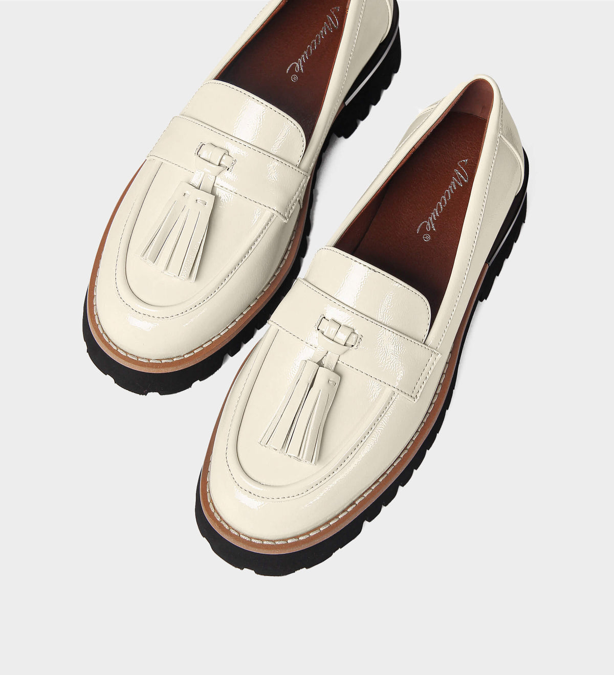 beige loafers womens
