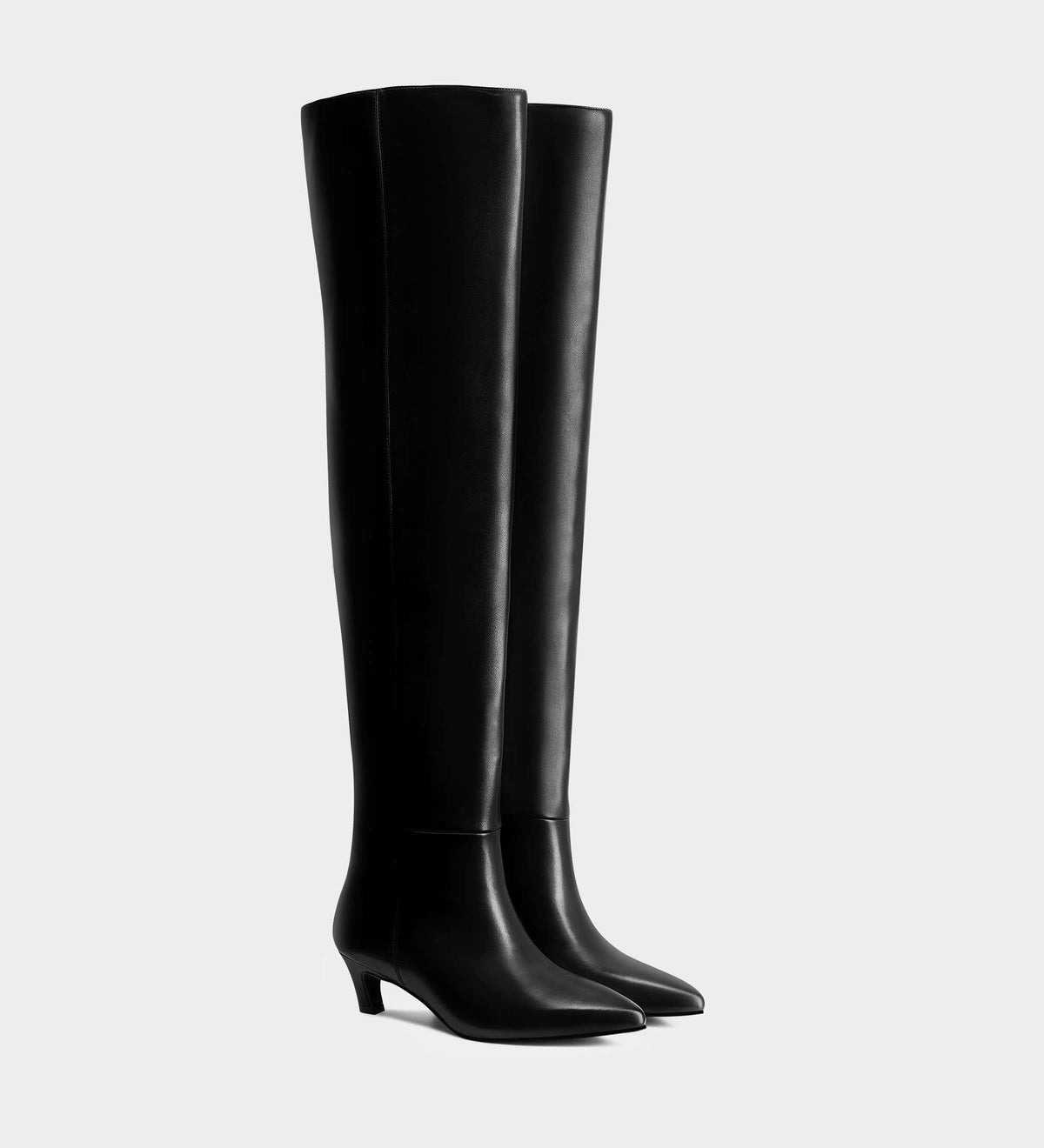 black over the knee boots