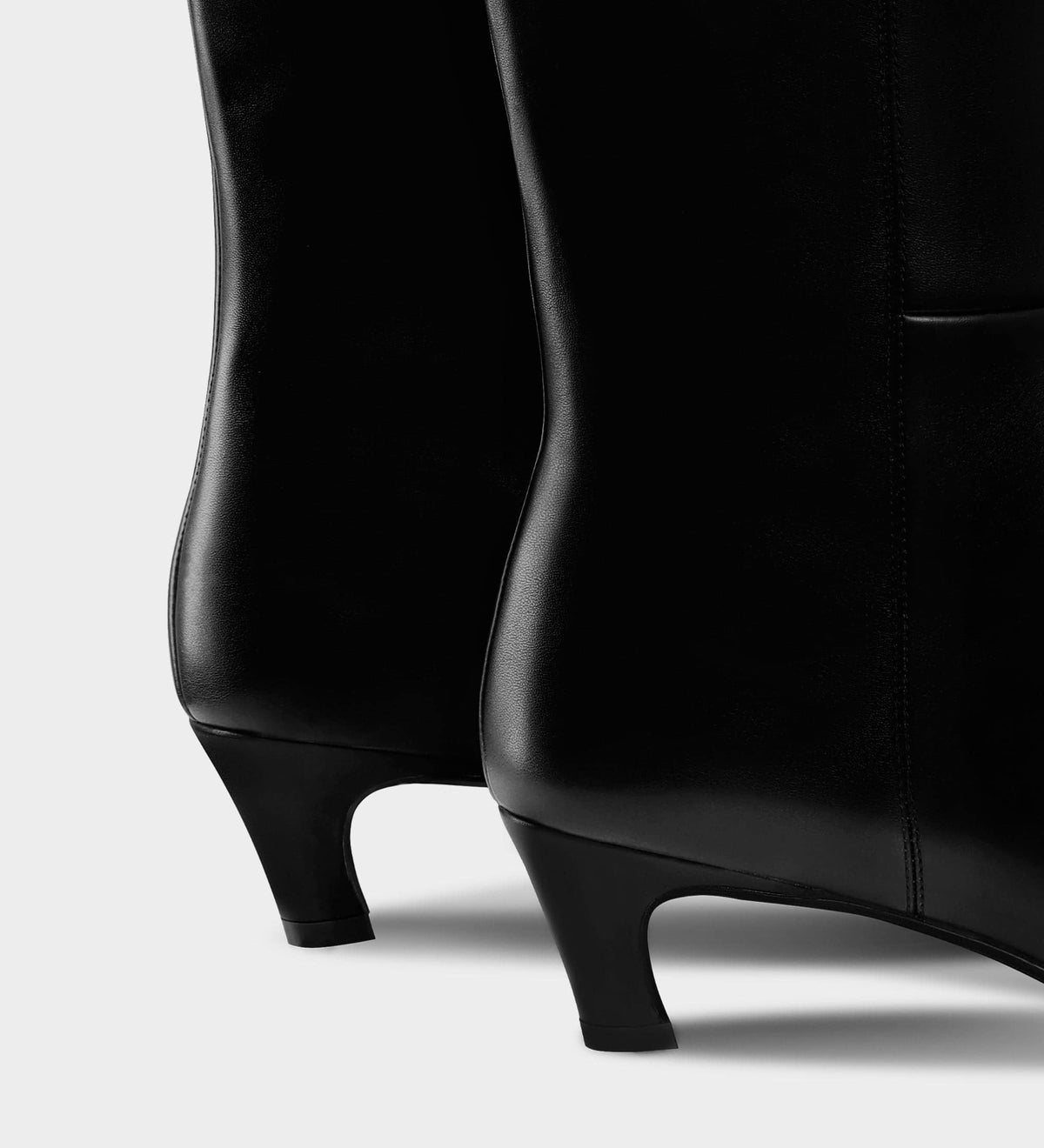 kitten heel over the knee boots