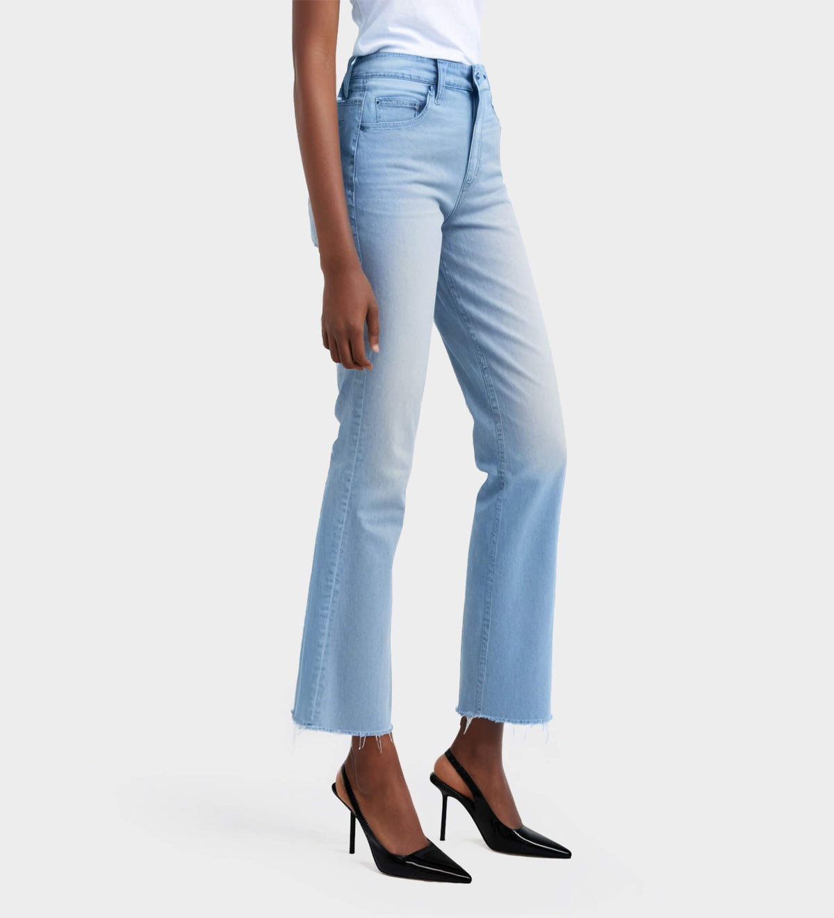 black heeled slingbacks