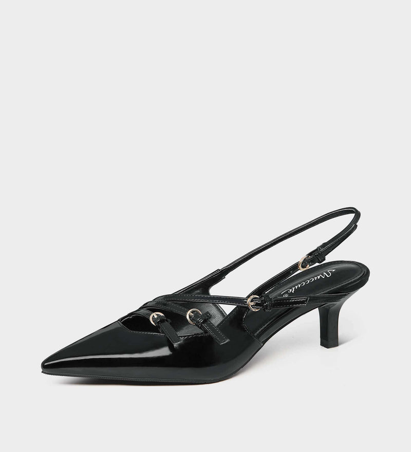 black kitten heels​