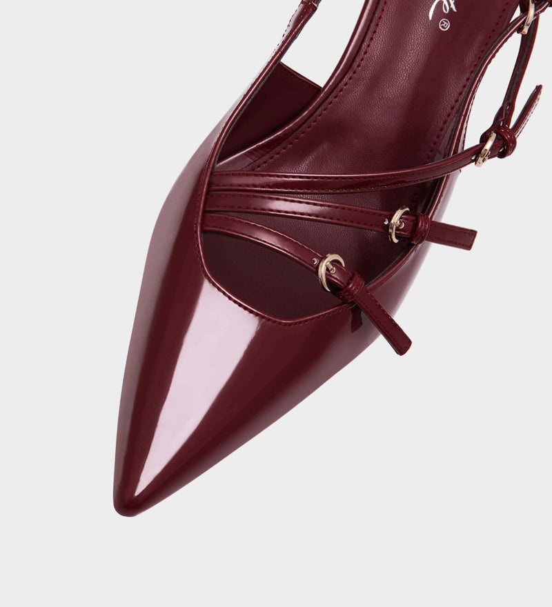 pointed toe slingback heels​