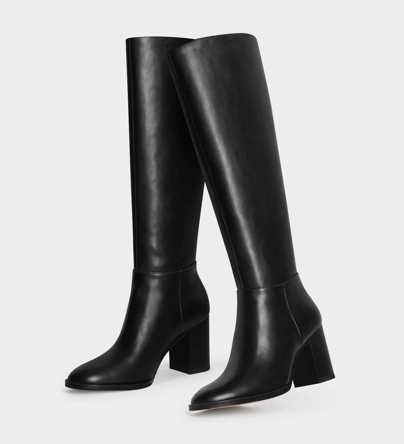 knee high heeled boots​