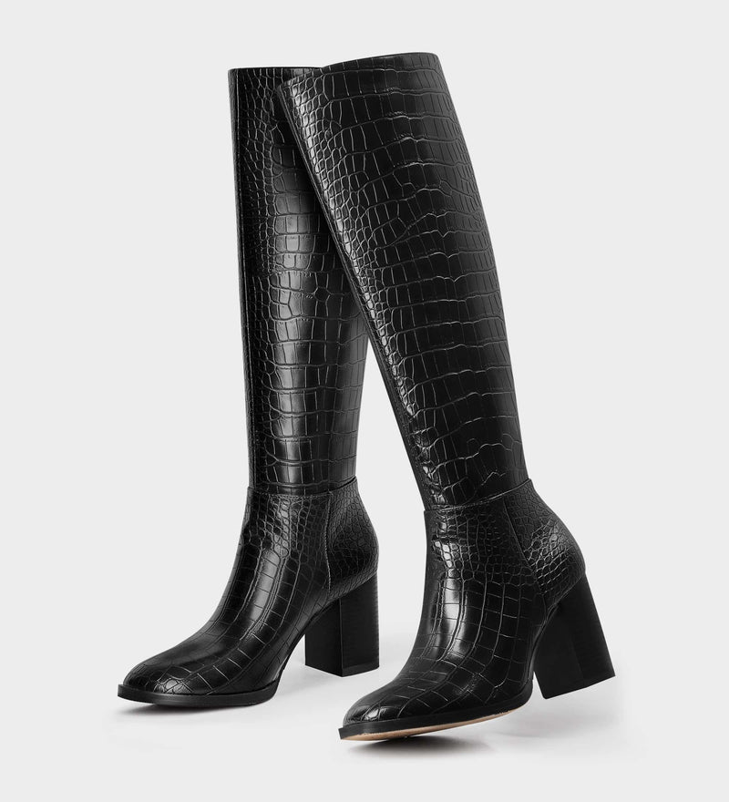 womens knee high leather boots​