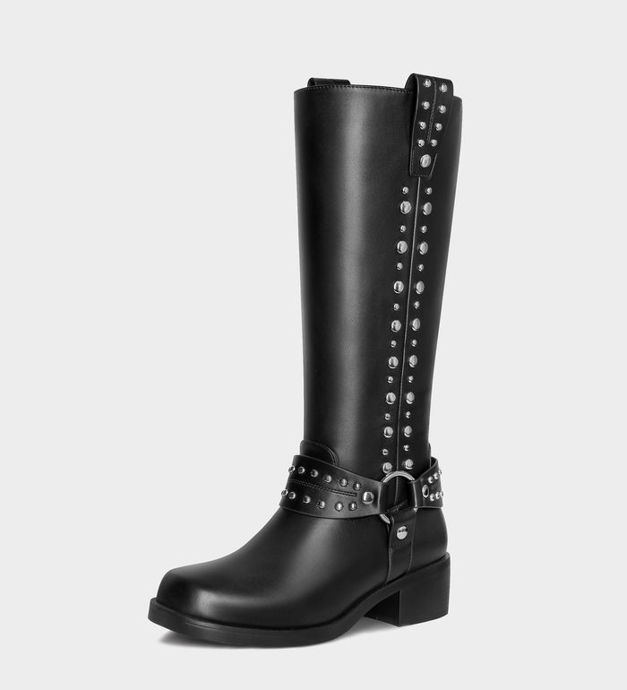 black square toe boots​