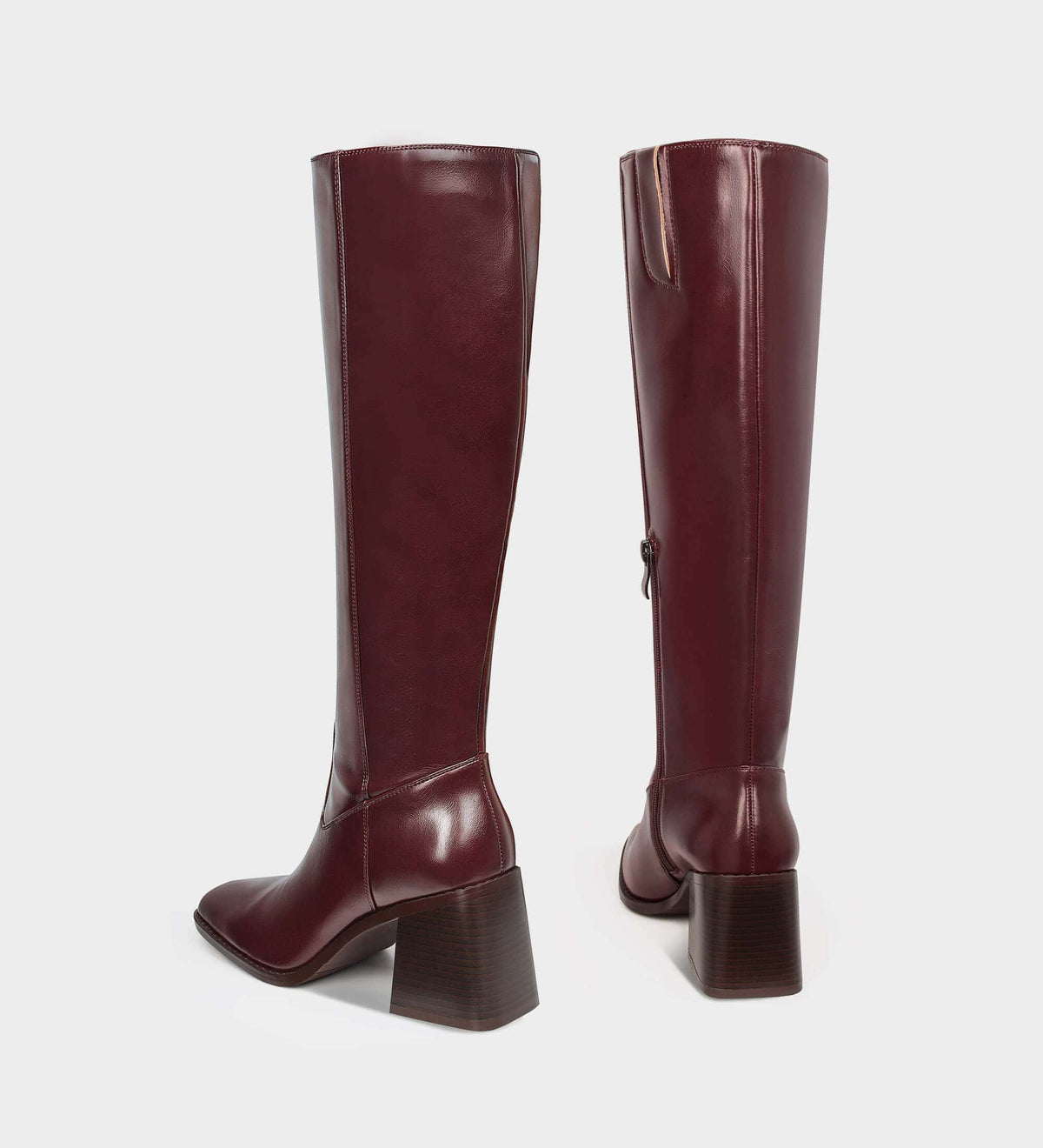 ladies red leather boots​