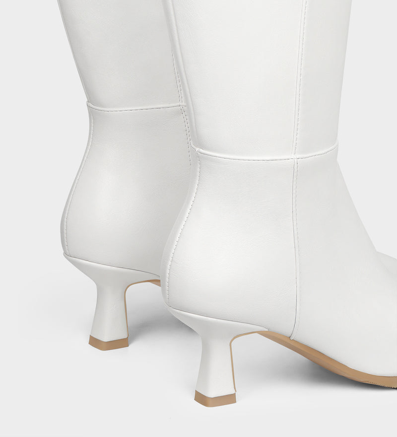kitten heel tall boots​