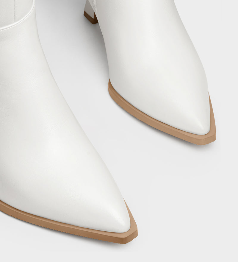 kitten heel knee high boots​