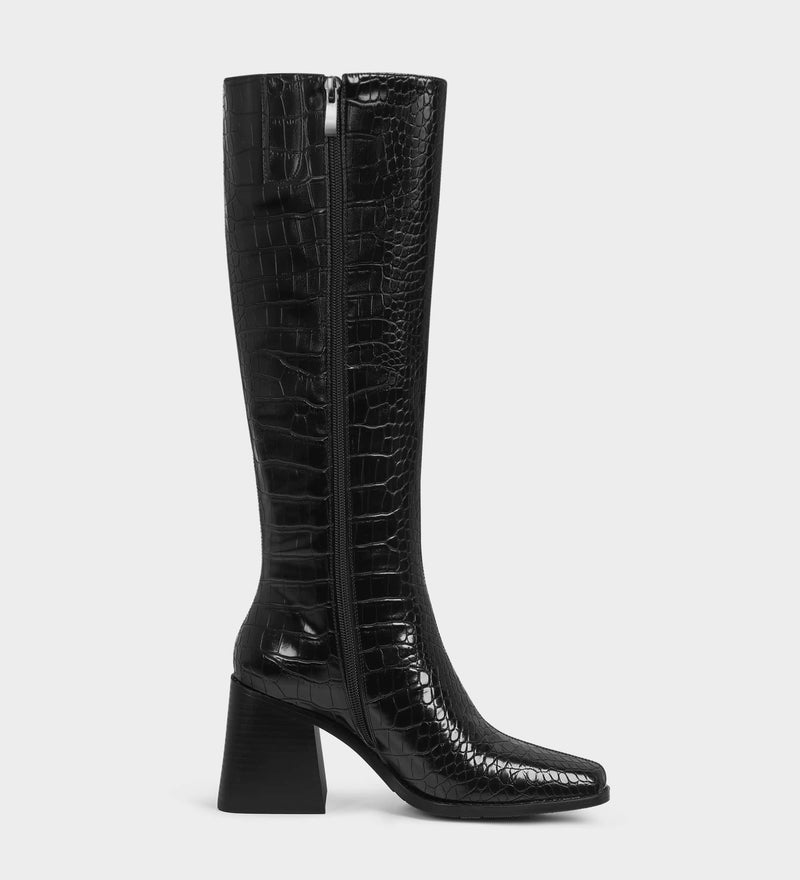 black knee high boots​