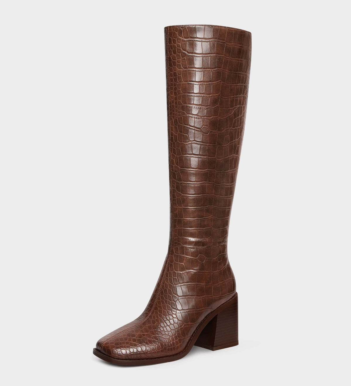 crocodile knee high boots​