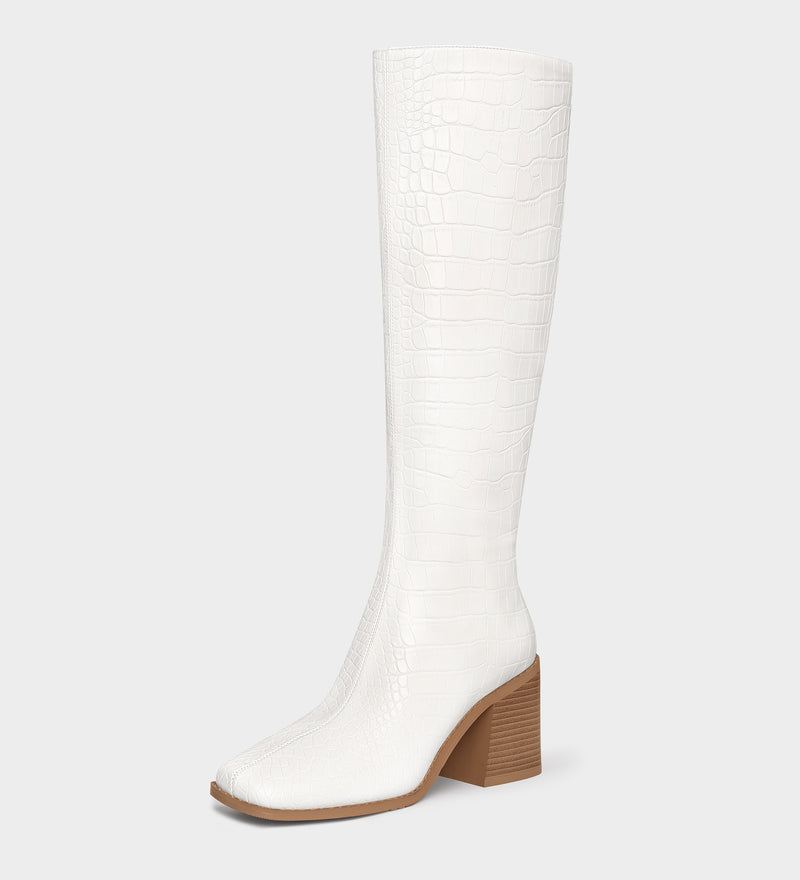 white knee high boots​