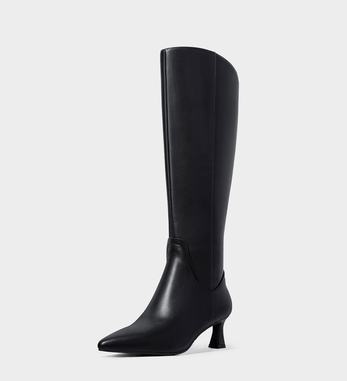 black kitten heel boots​