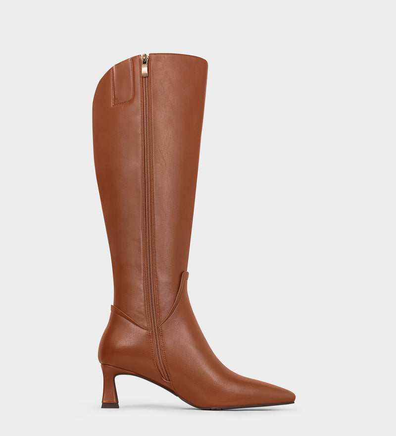 kitten heel knee high boots​