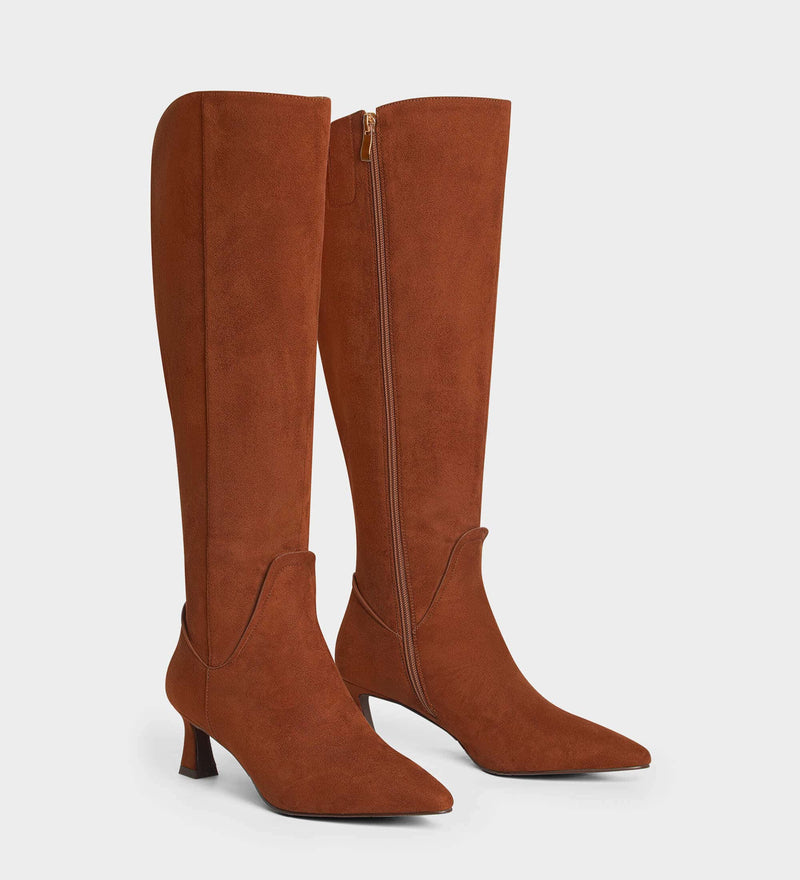 women's boots brown suede​