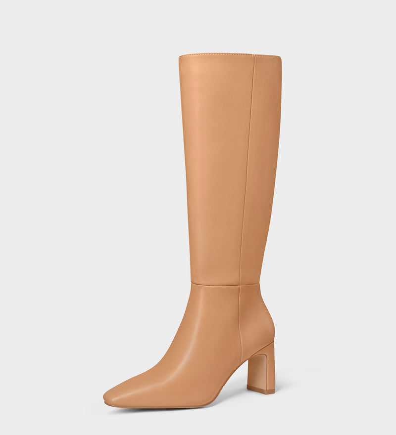 brown knee high boots​