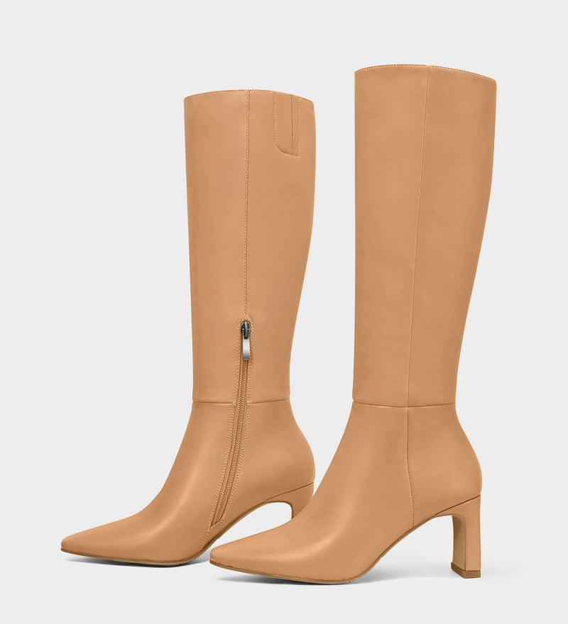 brown tall boots​