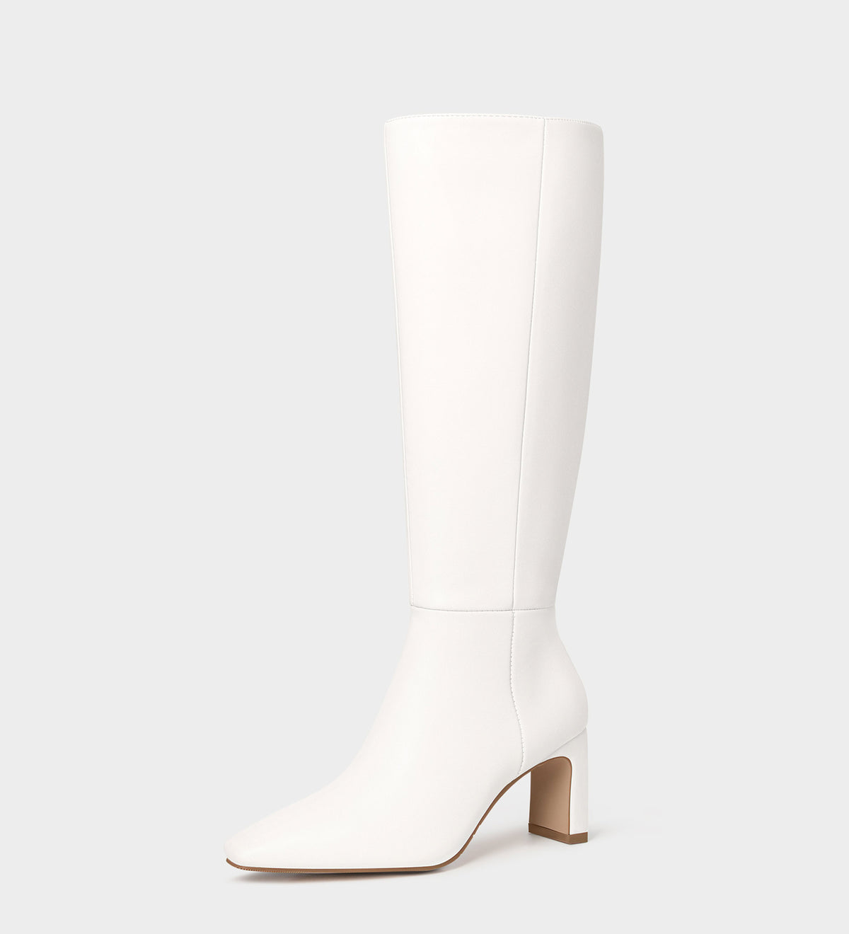 white pointed toe boots​