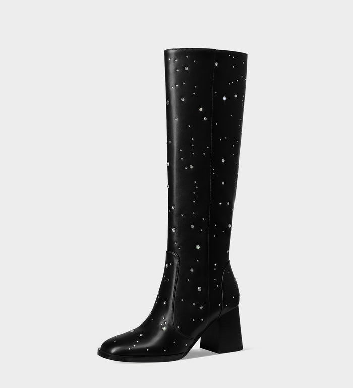 black studded boots​