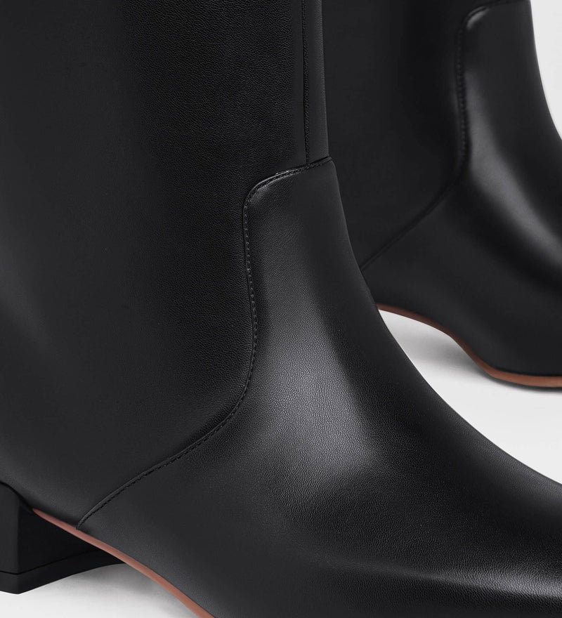 women's wide calf black boots​
