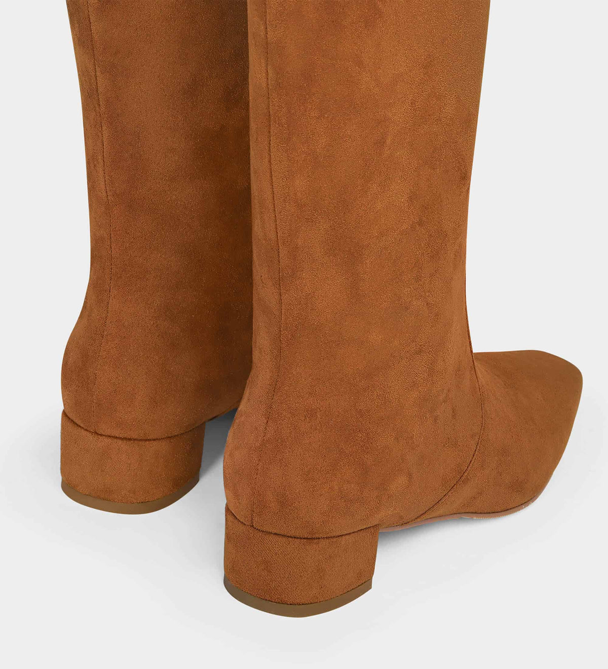brown suede flat boots​