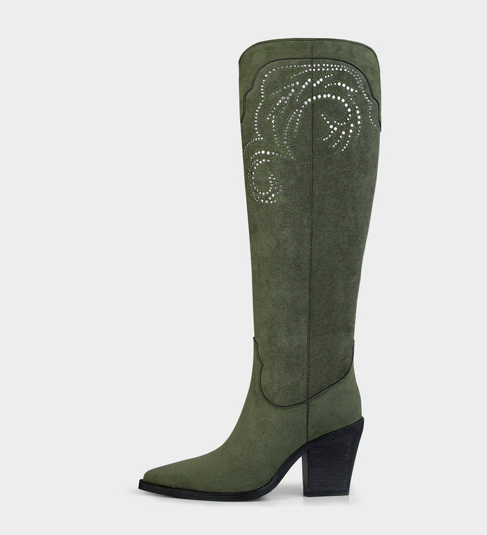 western boots womens knee high​