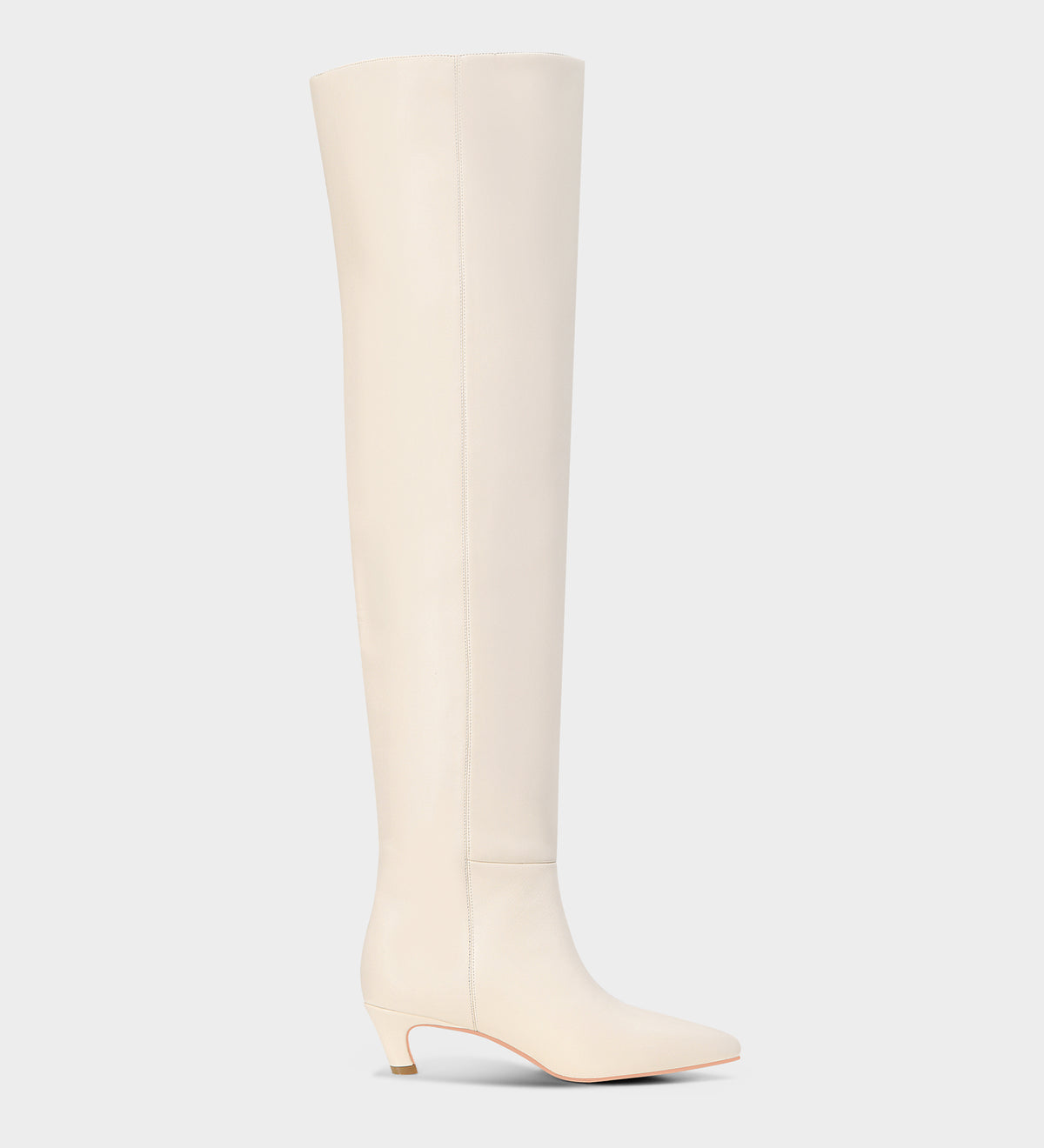 white thigh high boots​